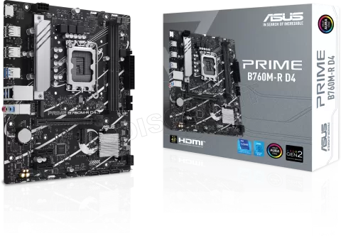 Photo de Carte Mère Asus Prime B760M-R DDR4 (Intel LGA 1700) Micro ATX