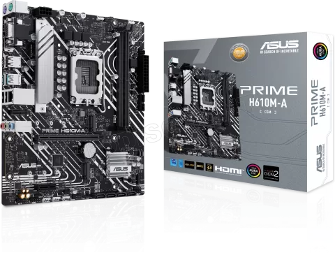 Photo de Carte Mère Asus Prime H610M-A-CSM DDR5 (Intel LGA 1700) Micro ATX