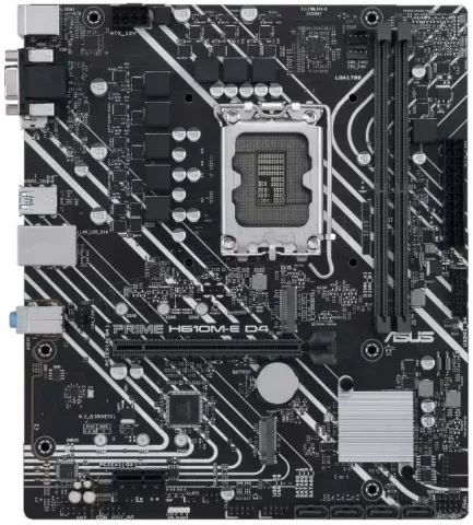 Photo de Carte Mère Asus Prime H610M-E-CSM DDR5 (Intel LGA 1700) Micro ATX