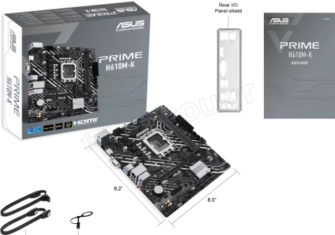 Photo de Carte Mère Asus Prime H610M-K DDR5 (Intel LGA 1700) Micro ATX