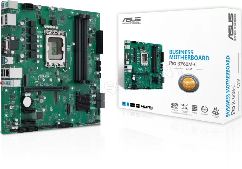 Photo de Carte Mère Asus Pro B760M-C CSM DDR5 (Intel LGA 1700) Micro ATX
