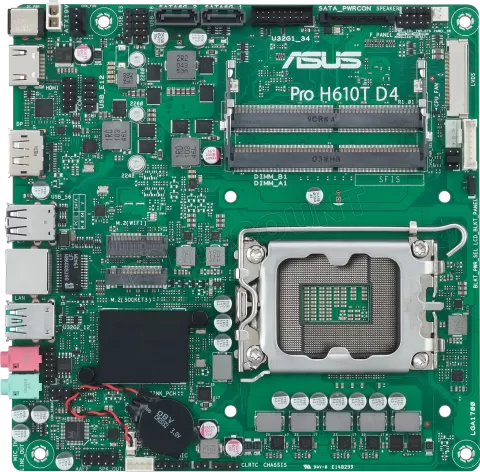 Photo de Carte Mère Asus Pro H610T D4-CSM (Intel LGA 1700) Mini ITX