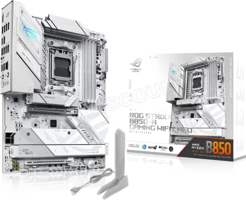 Photo de Carte Mère Asus Rog Strix B850-A Gaming WiFi7 Neo (AM5)(Blanc)