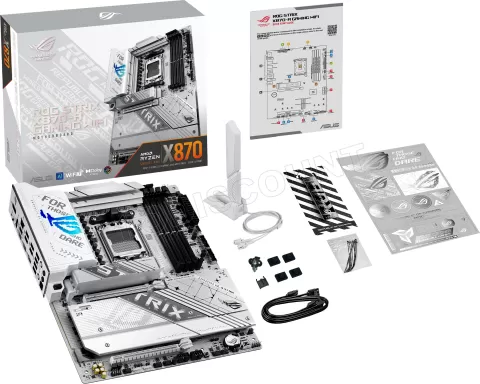 Photo de Carte Mère Asus RoG Strix X870-A Gaming WiFi (AM5) (Blanc)