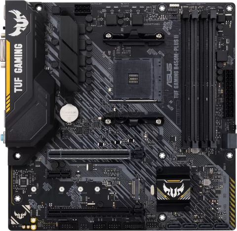 Photo de Carte Mère Asus Tuf Gaming B450M-Plus II (AM4) Micro ATX