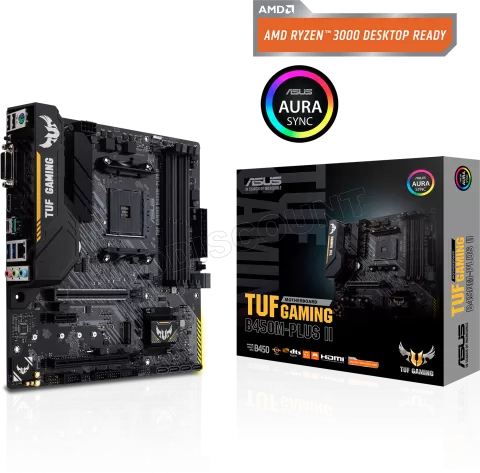 Photo de Carte Mère Asus Tuf Gaming B450M-Plus II (AM4) Micro ATX