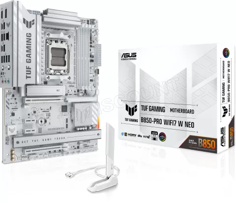Photo de Carte Mère Asus Tuf Gaming B850-Pro WiFi7 W Neo (AM5)(Blanc)