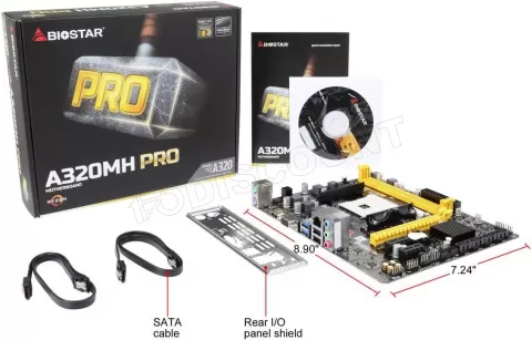 Carte mère BIOSTAR IDEQ Carte Mère B550MH (AM4) Micro ATX