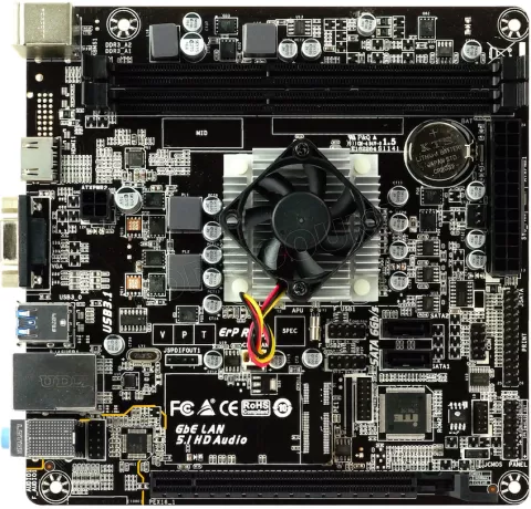 Photo de Carte Mère Biostar A68N-5600E avec Processeur AMD Pro A4-3350B (1,0 Ghz) Mini ITX