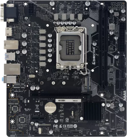 Photo de Carte Mère Biostar H610MH (Intel LGA 1700) Micro ATX