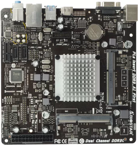 Photo de Carte Mère Biostar J3060NH avec Processeur Intel Celeron J3060 (1,6 Ghz) - Mini ITX