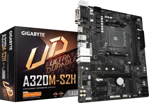 Photo de Carte Mère Gigabyte A320M-S2H (AM4) Micro ATX