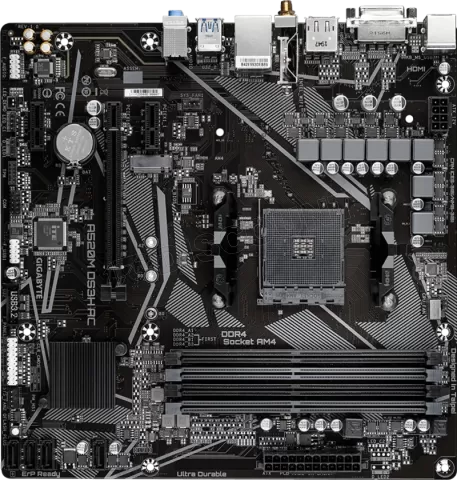 Photo de Carte Mère Gigabyte A520M DS3H AC (AM4) Micro ATX