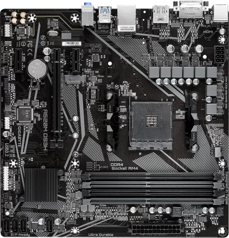 Carte Mère Gigabyte A520M DS3H (AM4) Micro ATX à prix bas
