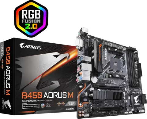 Photo de Carte Mère Gigabyte B450 Aorus M (AM4) Micro ATX