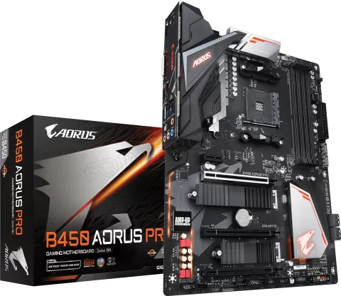 Photo de Carte Mère Gigabyte B450 Aorus Pro (AM4)
