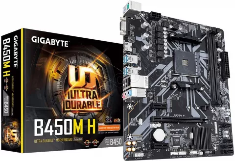 Photo de Carte Mère Gigabyte B450M H (AM4) Micro ATX