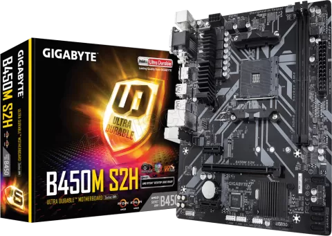 Photo de Carte Mère Gigabyte B450M S2H (AM4) Micro ATX