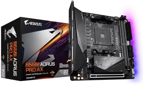 Photo de Carte Mère Gigabyte B550i Aorus Pro AX (AM4) Mini ITX