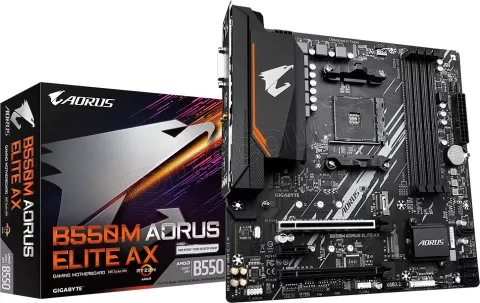 Photo de Carte Mère Gigabyte B550M Aorus Elite AX (AM4) Micro ATX