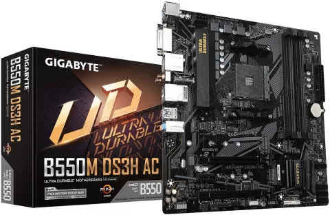 Photo de Carte Mère Gigabyte B550M DS3H AC (AM4) Micro ATX