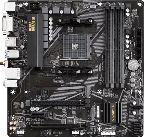Photo de Carte Mère Gigabyte B550M DS3H AC (AM4) Micro ATX