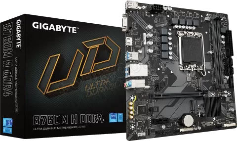 Photo de Carte Mère Gigabyte B760M H DDR4 (Intel LGA 1700) Micro ATX