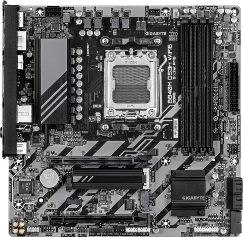 Photo de Carte Mère Gigabyte B840M DS3H Wifi 6 (AMD AM5) Micro ATX