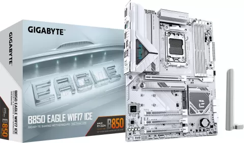 Photo de Carte Mère Gigabyte B850 Eagle WiFi7 Ice (AMD AM5)