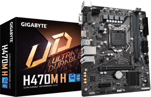 Photo de Carte Mère Gigabyte H470M H (Intel LGA 1200) Micro ATX