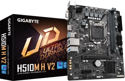 Photo de Carte Mère Gigabyte H510M H V2 (Intel LGA 1200) Micro ATX