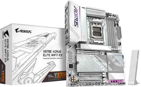 Photo de Carte Mère Gigabyte X870 Aorus Elite WiFi7 Ice (AM5)