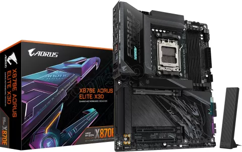 Photo de Carte Mère Gigabyte X870E Aorus Elite X3D (AM5)