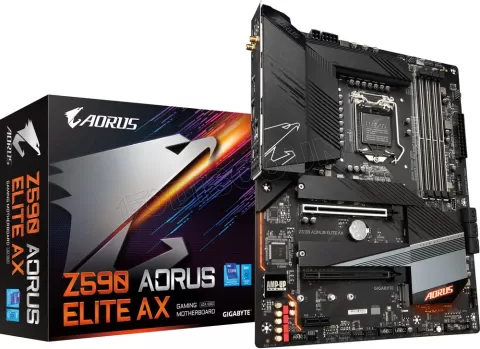 Photo de Carte Mère Gigabyte Z590 Aorus Elite AX (Intel LGA 1200)