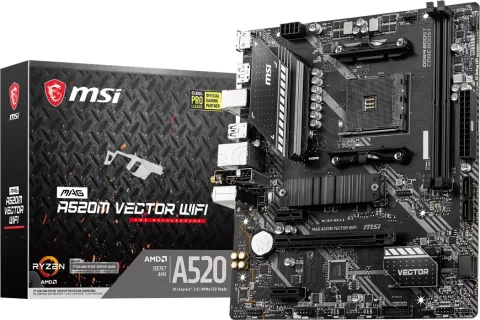 Photo de Carte Mère MSI A520M Vector WiFi (AM4) Micro ATX