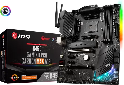 Photo de Carte Mère MSI B450 Gaming Pro Carbon Max Wi-Fi (AM4)