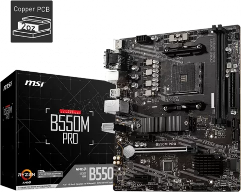 Photo de Carte Mère MSI B550M Pro (AM4) Micro ATX