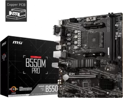 Photo de Carte Mère MSI B550M Pro (AM4) Micro ATX