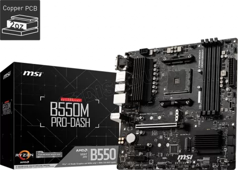 Photo de Carte Mère MSI B550M Pro-Dash (AM4) Micro ATX