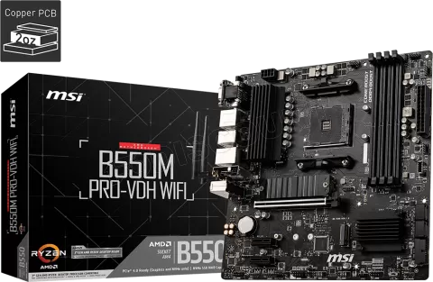 Photo de Carte Mère MSI B550M Pro-VDH WiFi (AM4) Micro ATX