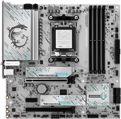Photo de Carte Mère MSI B850M Gaming Plus WiFi (AMD AM5) Micro ATX