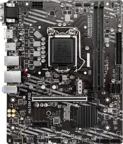 Photo de Carte Mère MSI H410M Pro (Intel LGA 1200) Micro ATX