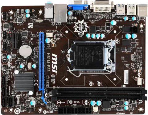 Photo de Carte Mère MSI H81M-P33 (Intel LGA 1150)