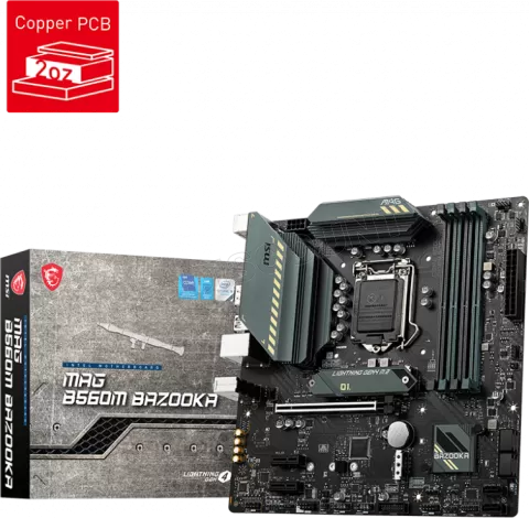 Photo de Carte Mère MSI MAG B560M Bazooka (Intel LGA 1200) Micro ATX