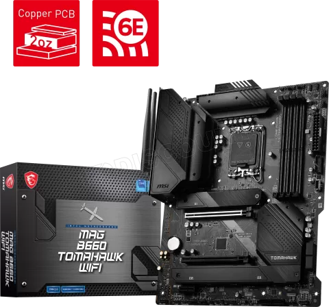 Photo de Carte Mère MSI Mag B660 Tomahawk Wifi DDR5 (Intel LGA 1700)