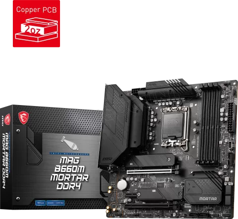 Photo de Carte Mère MSI Mag B660M Mortar (Intel LGA 1700) Micro ATX