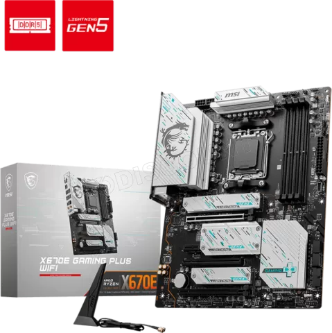 Photo de Carte Mère MSI Mag X670E Gaming Plus WiFi (AM5)