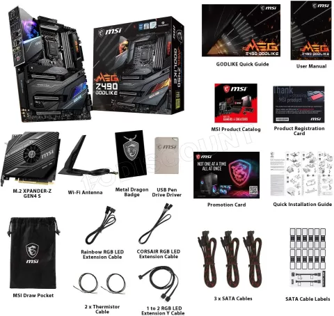 Photo de Carte Mère MSI Meg Z490 Godlike (Intel LGA 1200) E-ATX