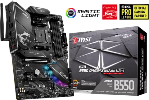Photo de Carte Mère MSI MPG B550 Gaming Edge Wifi (AM4)