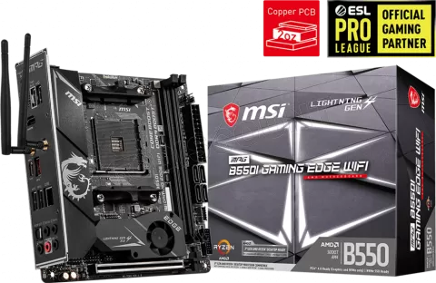 Photo de Carte Mère MSI MPG B550I Gaming Edge Wifi (AM4) Mini ITX